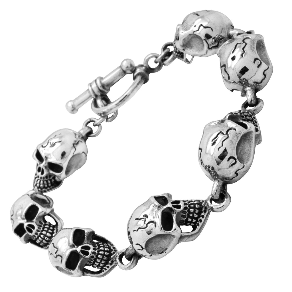 925 Sterling Silver Skull Bracelet