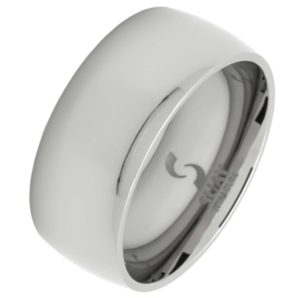 Lust 10 Polished Titanium Ring