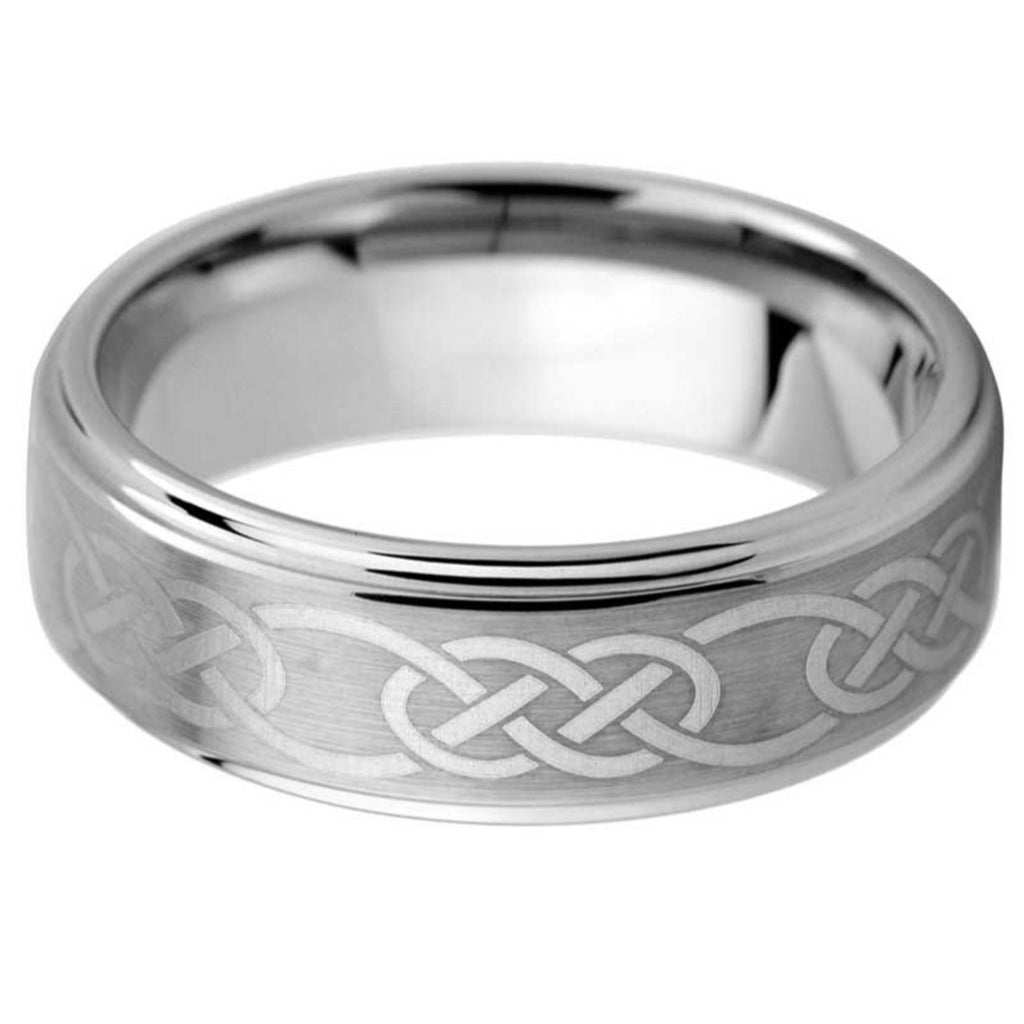 Constant Celtic Tungsten Ring