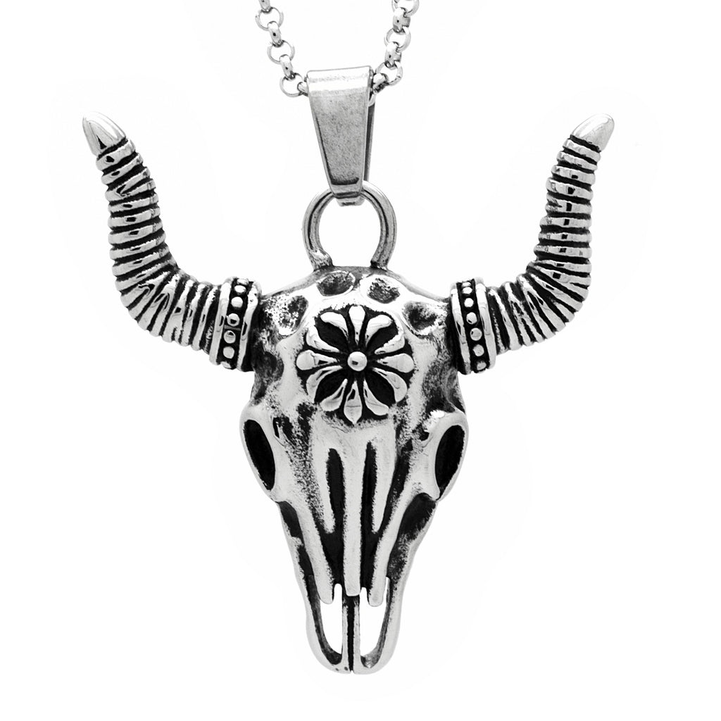 Stainless Steel Buffalo Necklace