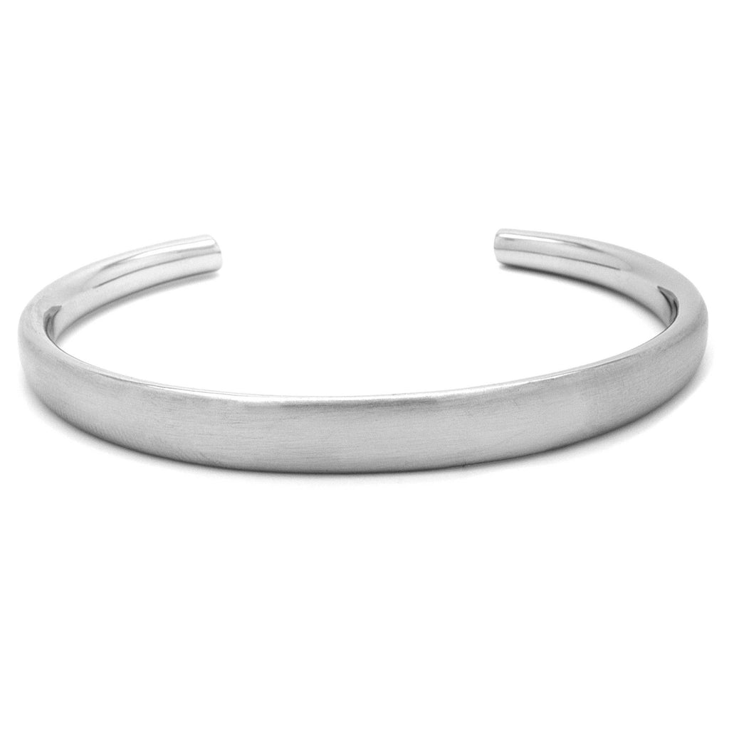 Gravity Satin Steel Bangle