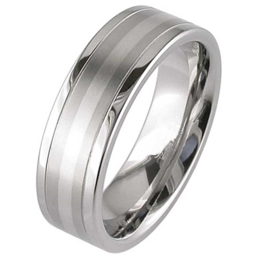 Platinum & Titanium Wedding Ring 