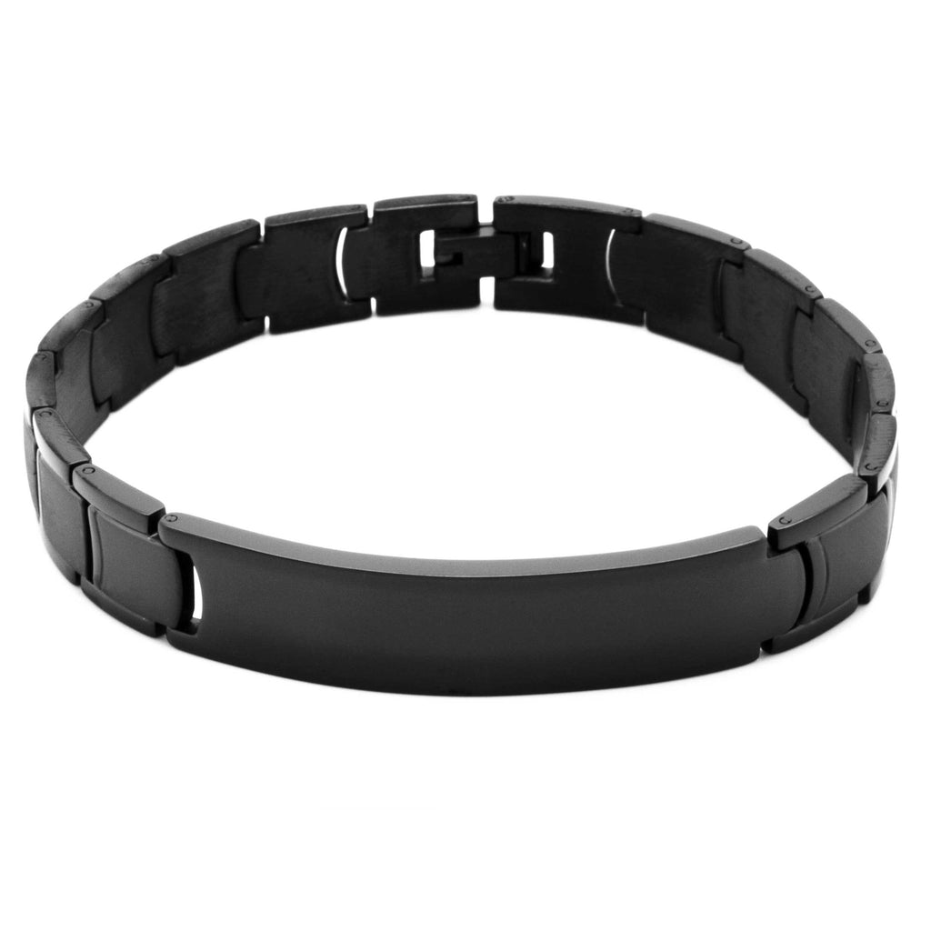 Black Plated Stainless Steel Bracelet