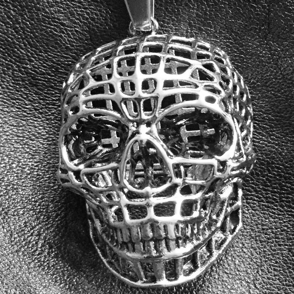 Stainless Steel 3D Skull Pendant