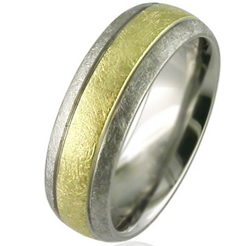 Gold & Titanium Wedding Ring 