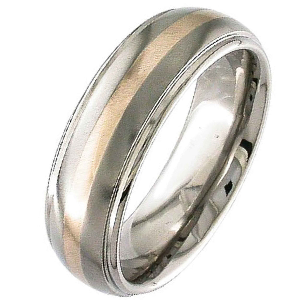 Rose Gold & Titanium Wedding Ring