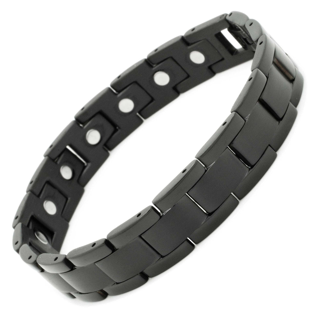 Black Stainless Steel Magnetic Bracelet