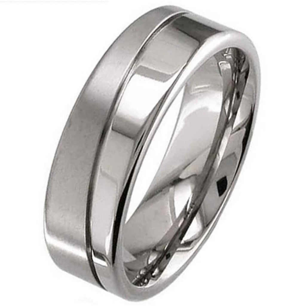 Titanium Memorial Ashes Ring