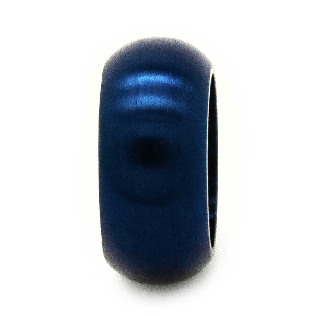 Satin Blue Titanium Bead