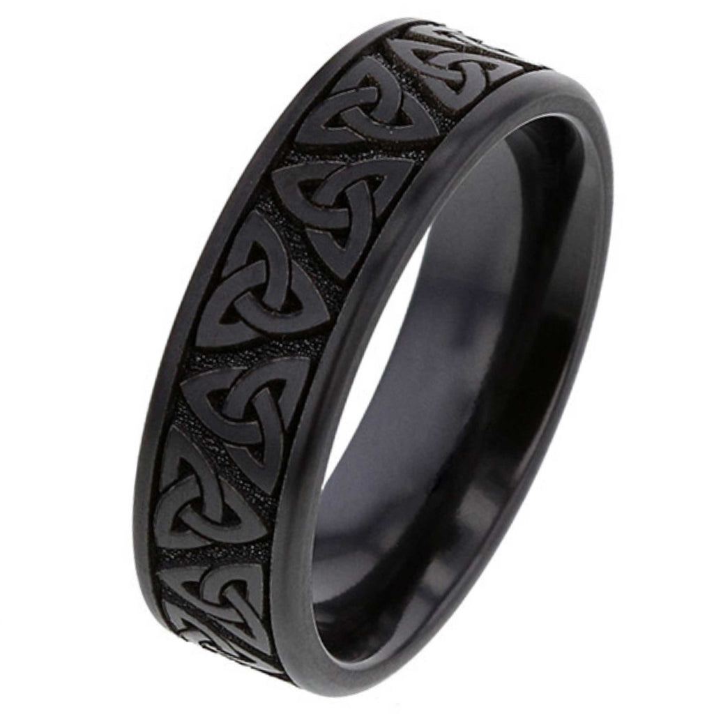 Celtic Zirconium Wedding Ring