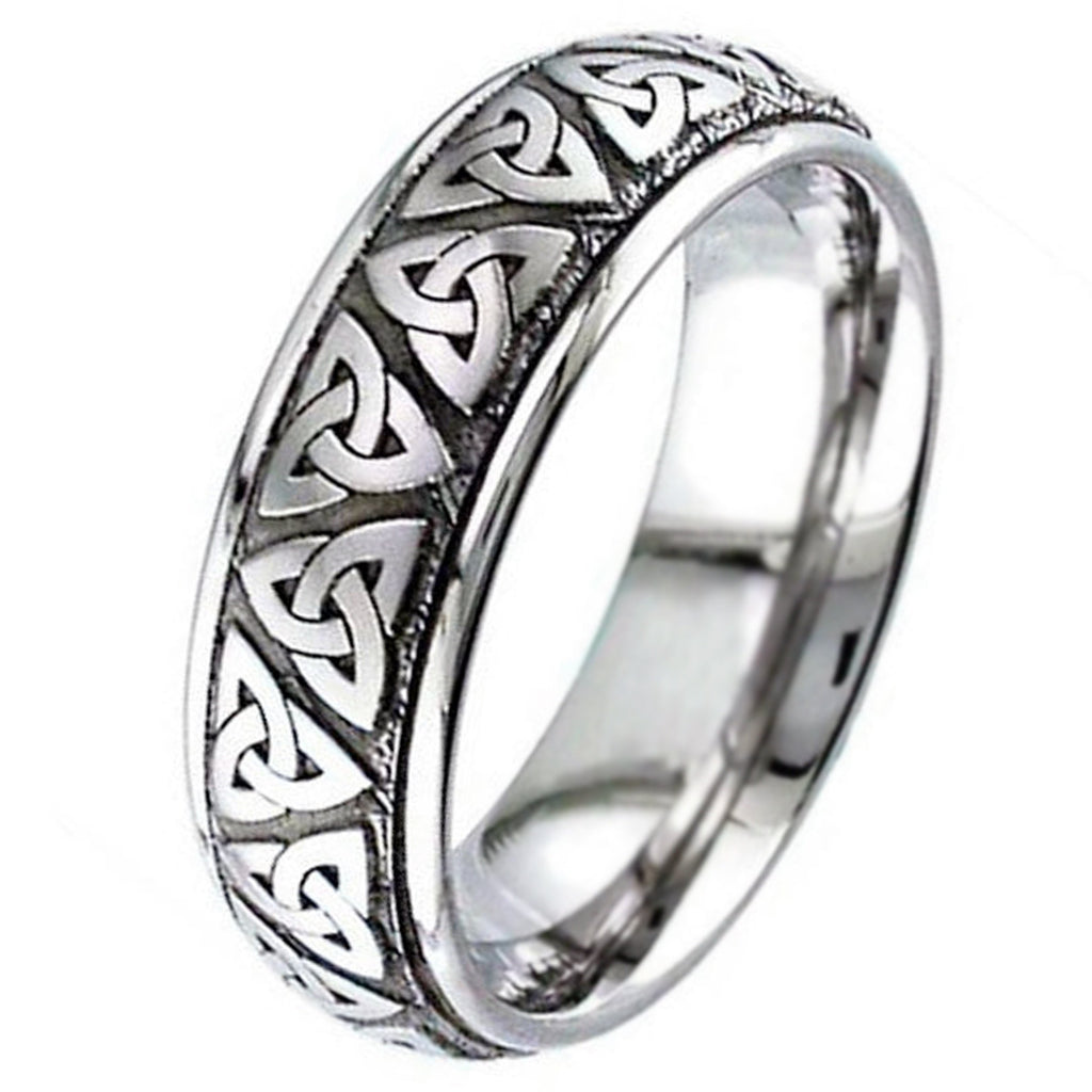 Trinity Knot Titanium Wedding Ring