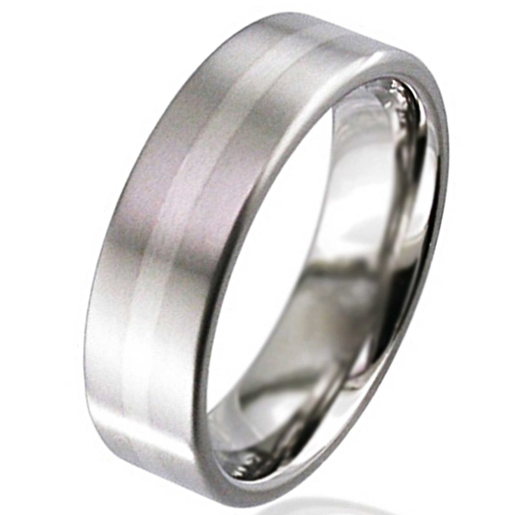 Platinum Titanium Wedding Ring 