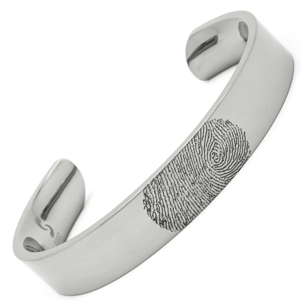 Personalised Fingerprint Titanium Bracelet