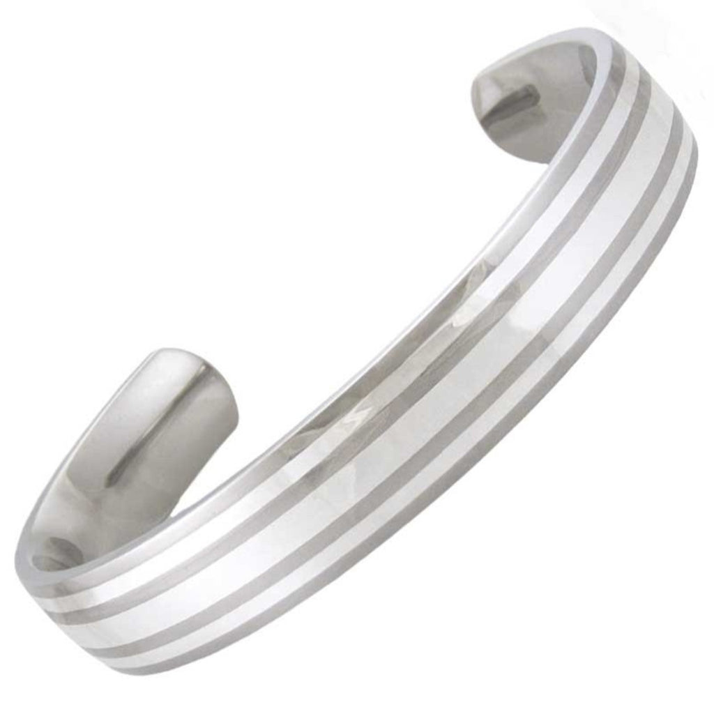Titanium & Silver Bangle