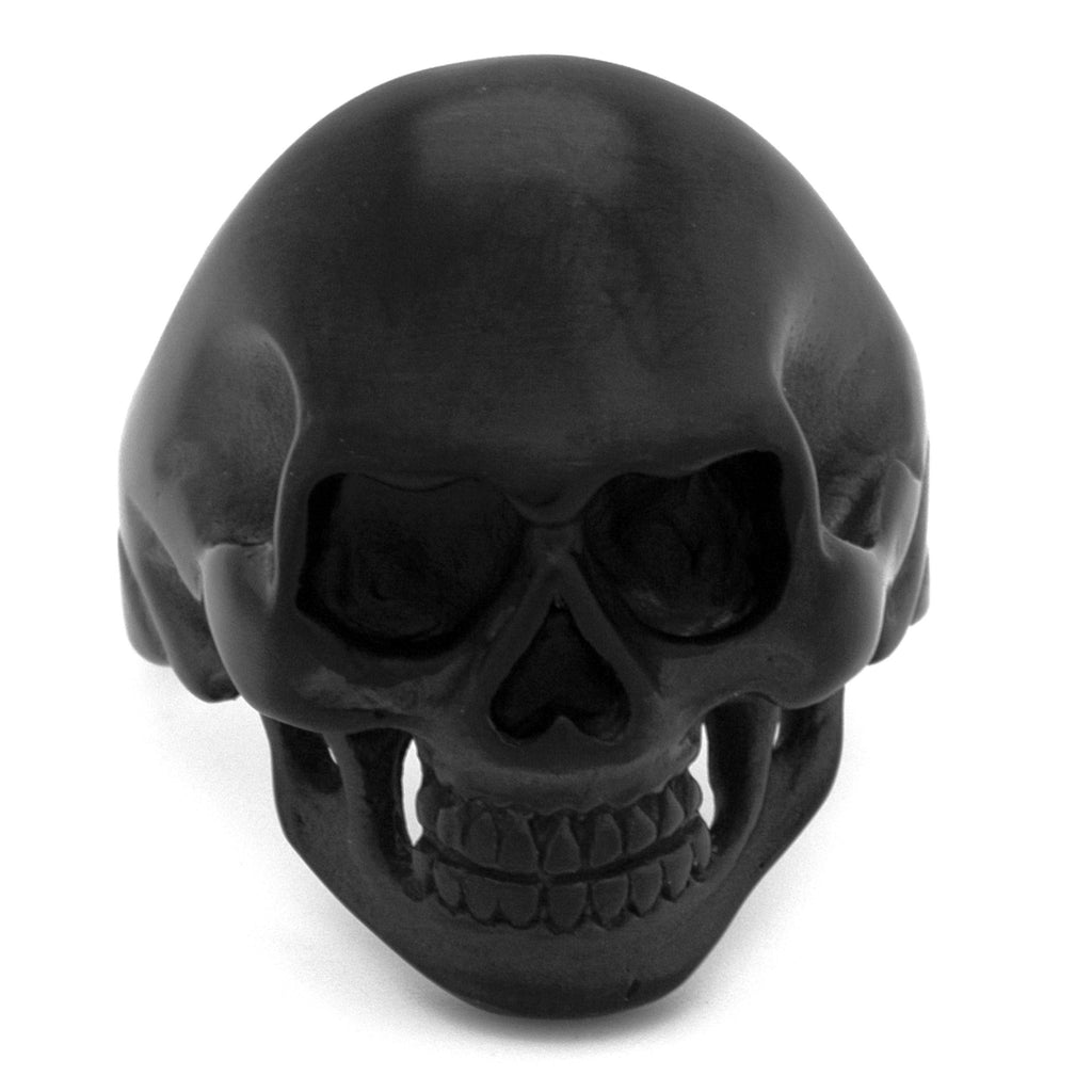 Black Stainless Steel Skull Ring