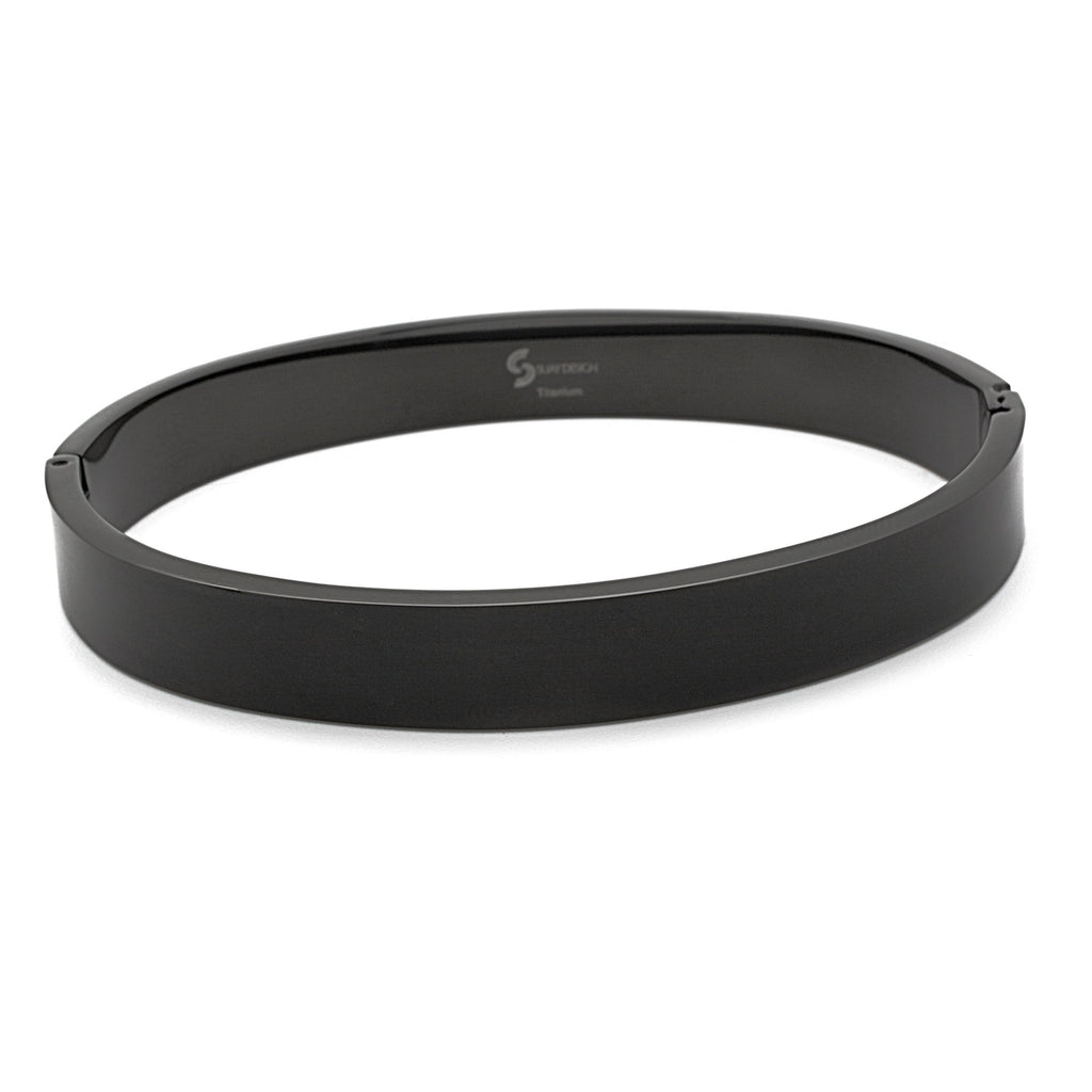 Distinct Black Titanium Bangle