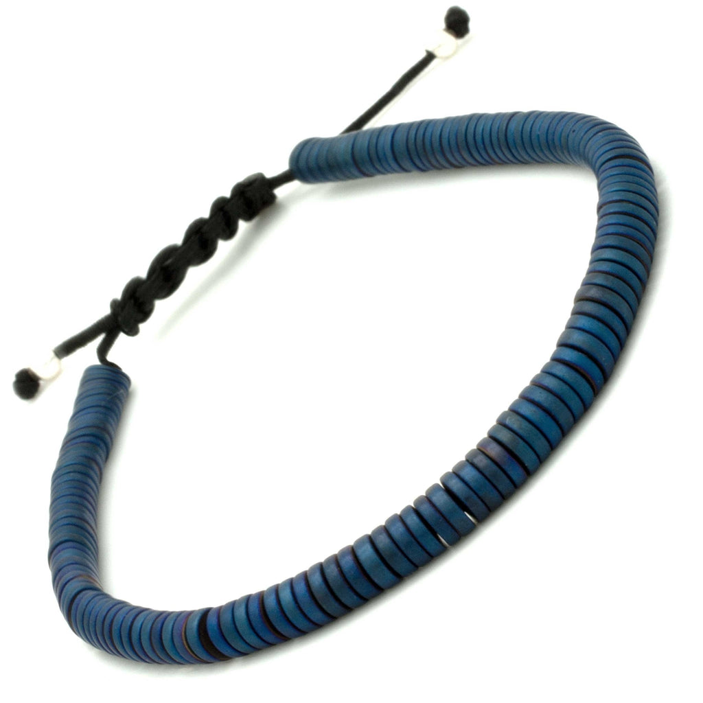 Blue Hematite Adjustable Bracelet