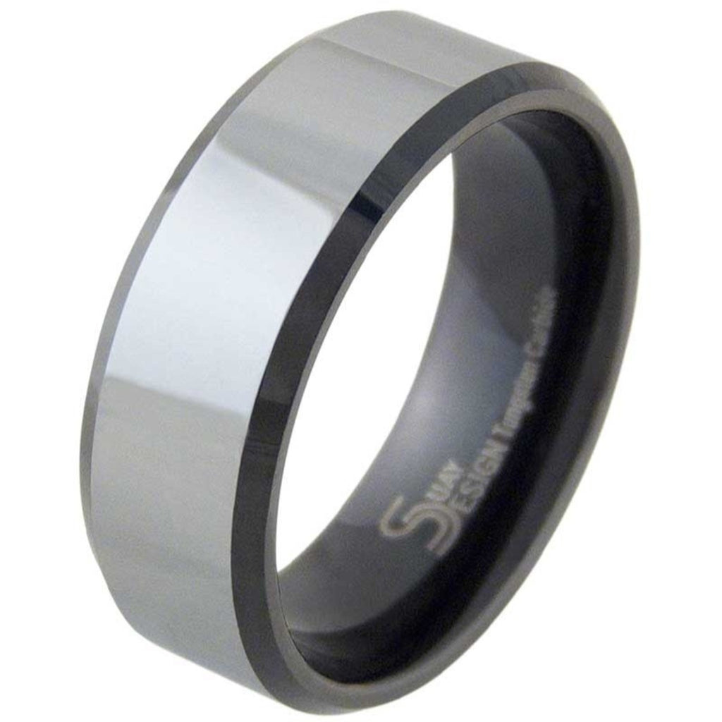 Shift Mens Tungsten Ring